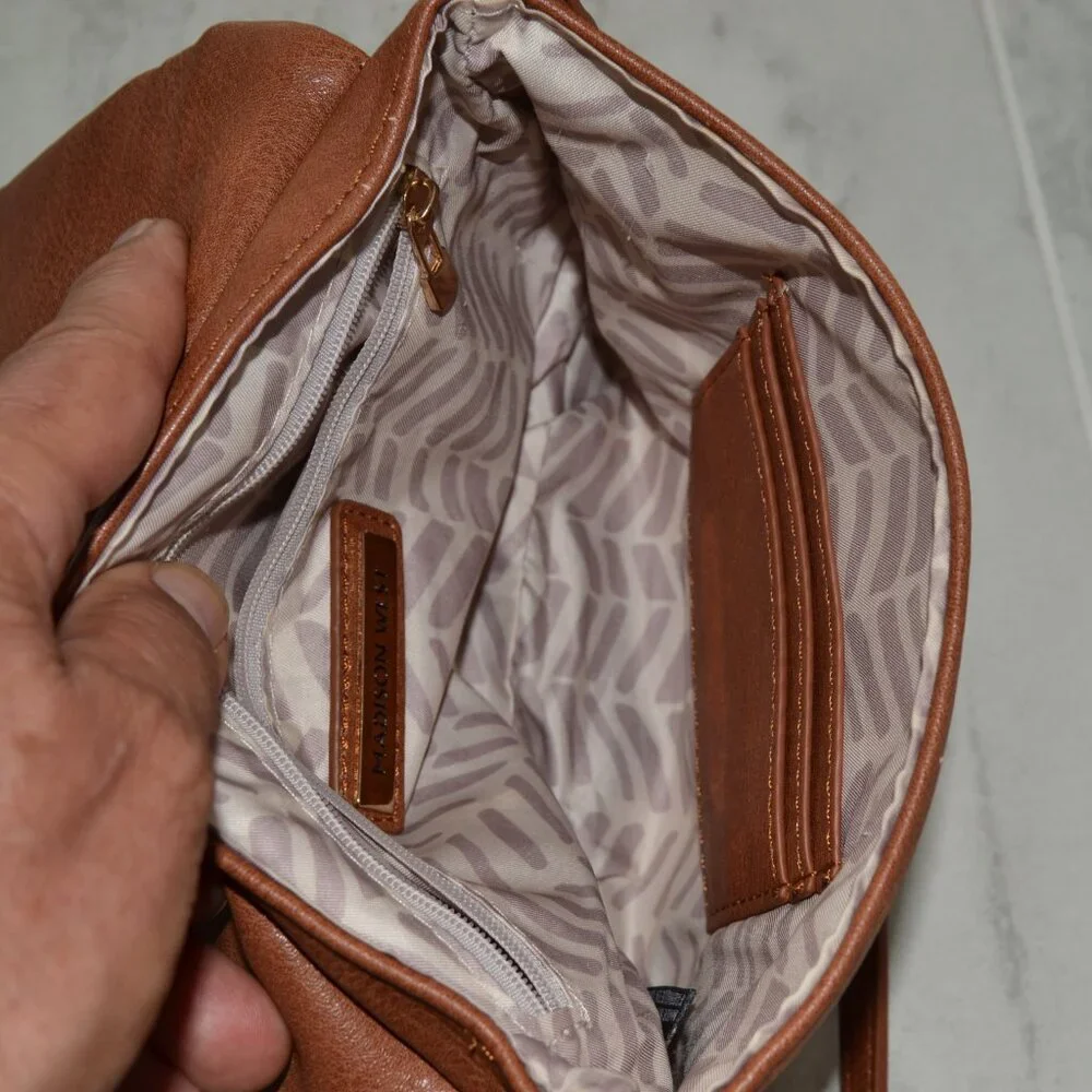 Madison West Crossbody Flap Envelope Clutch Bag
